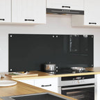 Kitchen Backsplash 2 pcs Dark Grey 70 x 50 cm Tempered Glass