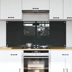 Kitchen Backsplash 2 pcs Dark Grey 70 x 60 cm Tempered Glass
