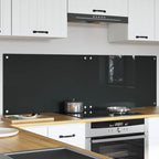 Kitchen Backsplash 2 pcs Dark Grey 80 x 50 cm Tempered Glass