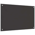 Kitchen Backsplash 2 pcs Dark Grey 80 x 50 cm Tempered Glass