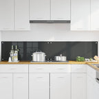 Kitchen Backsplash 2 pcs Dark Grey 100 x 40 cm Tempered Glass