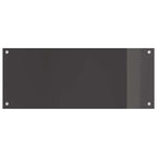 Kitchen Backsplash 2 pcs Dark Grey 100 x 40 cm Tempered Glass