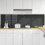 Kitchen Backsplash 2 pcs Dark Grey 100 x 60 cm Tempered Glass