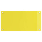 Kitchen Backsplash 2 pcs Yellow 80 x 40 cm Tempered Glass
