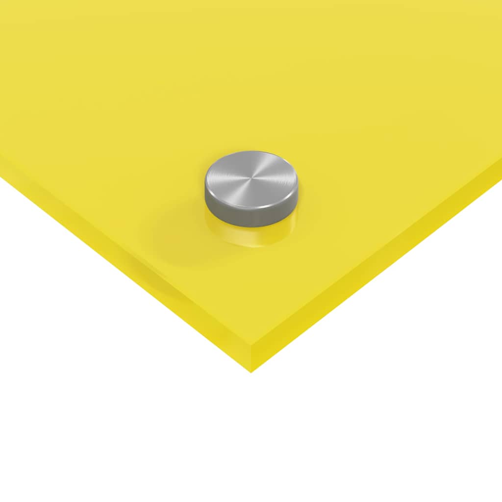 Kitchen Backsplash 2 pcs Yellow 80 x 50 cm Tempered Glass