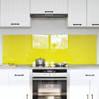 Kitchen Backsplash 2 pcs Yellow 80 x 50 cm Tempered Glass