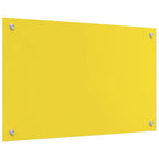 Kitchen Backsplash 2 pcs Yellow 80 x 50 cm Tempered Glass