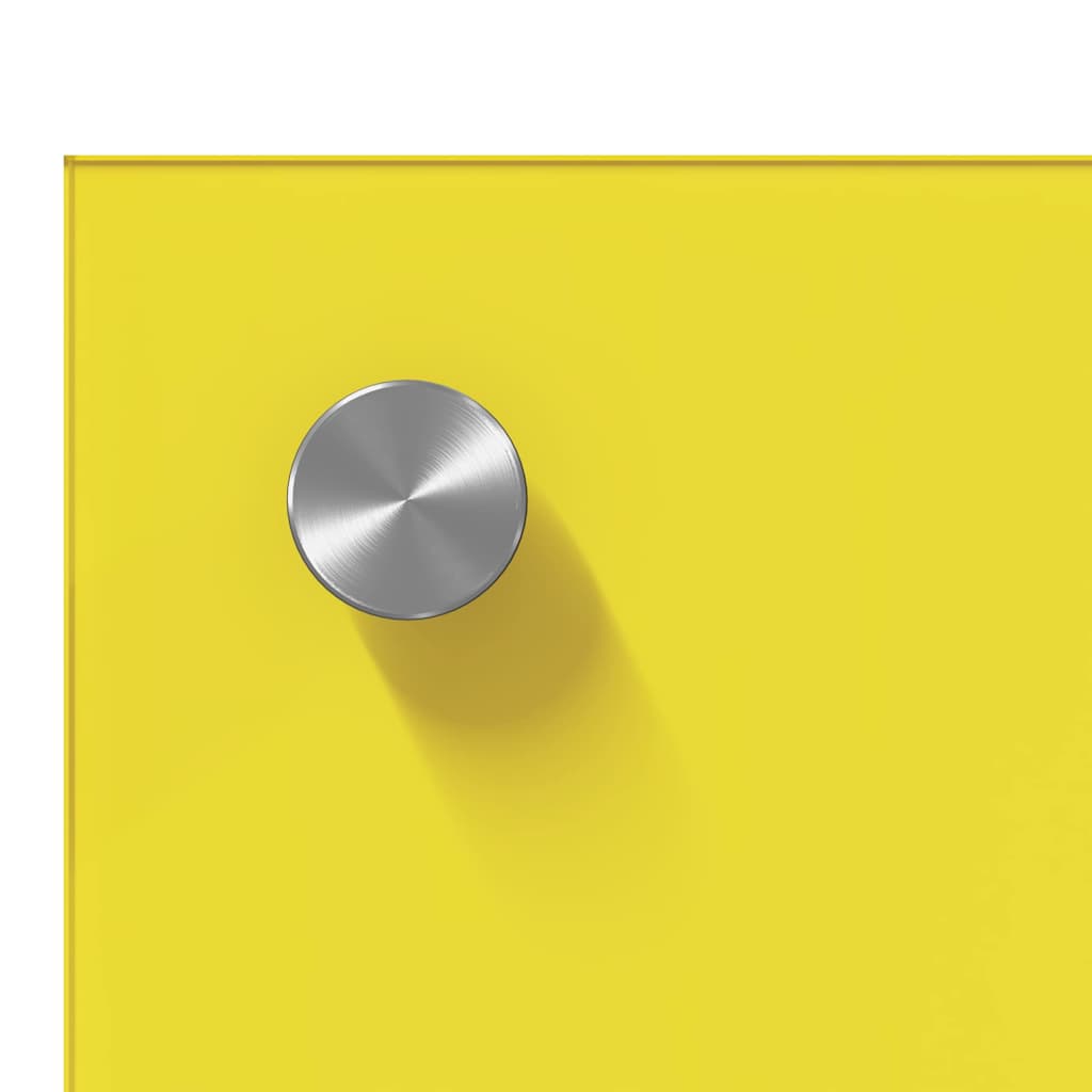 Kitchen Backsplash 2 pcs Yellow 100 x 40 cm Tempered Glass