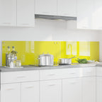 Kitchen Backsplash 2 pcs Yellow 100 x 40 cm Tempered Glass