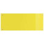 Kitchen Backsplash 2 pcs Yellow 100 x 40 cm Tempered Glass