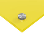 Kitchen Backsplash 2 pcs Yellow 100 x 50 cm Tempered Glass