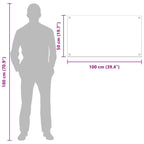 Kitchen Backsplash 2 pcs Yellow 100 x 50 cm Tempered Glass