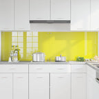 Kitchen Backsplash 2 pcs Yellow 100 x 60 cm Tempered Glass