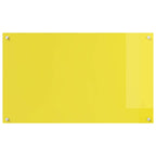 Kitchen Backsplash 2 pcs Yellow 100 x 60 cm Tempered Glass