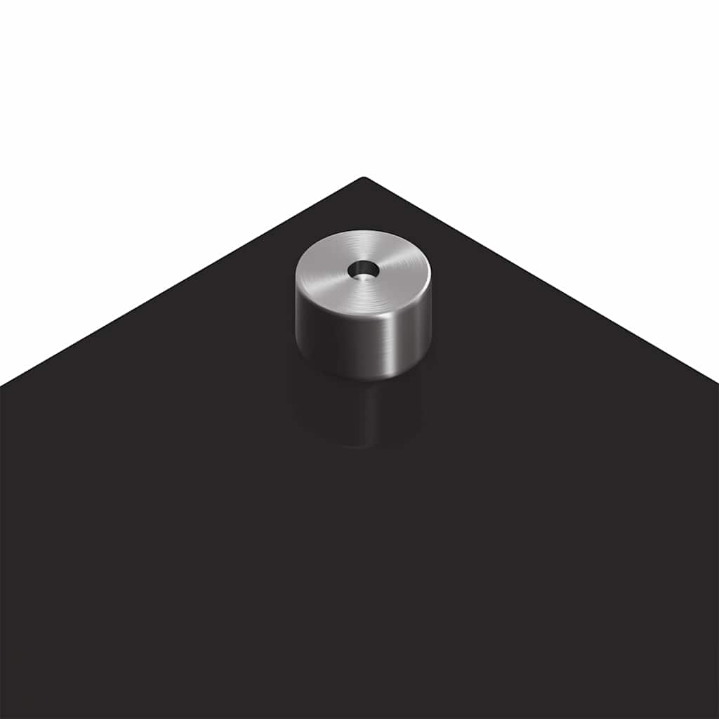 Kitchen Backsplash 2 pcs Black 110 x 40 cm Tempered Glass