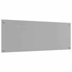 Kitchen Backsplash 2 pcs Light Grey 110 x 40 cm Tempered Glass