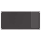 Kitchen Backsplash 2 pcs Dark Grey 110 x 50 cm Tempered Glass
