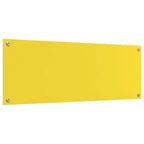 Kitchen Backsplash 2 pcs Yellow 110 x 40 cm Tempered Glass