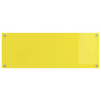 Kitchen Backsplash 2 pcs Yellow 110 x 40 cm Tempered Glass