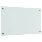 Kitchen Backsplash 2 pcs White 70 x 40 cm Tempered Glass