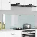 Kitchen Backsplash 2 pcs White 70 x 50 cm Tempered Glass