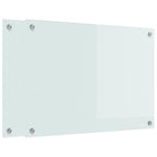 Kitchen Backsplash 2 pcs White 70 x 50 cm Tempered Glass