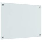 Kitchen Backsplash 2 pcs White 70 x 50 cm Tempered Glass