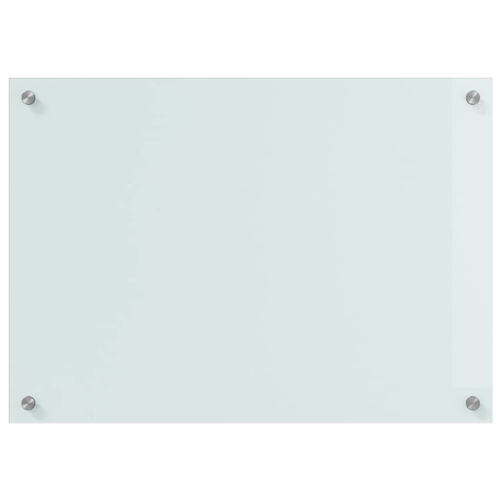 Kitchen Backsplash 2 pcs White 70 x 50 cm Tempered Glass