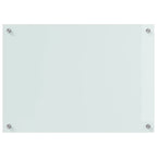 Kitchen Backsplash 2 pcs White 70 x 50 cm Tempered Glass