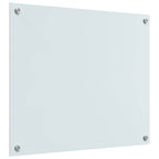 Kitchen Backsplash 2 pcs White 70 x 60 cm Tempered Glass