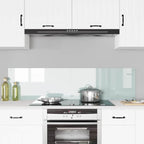 Kitchen Backsplash 2 pcs White 80 x 40 cm Tempered Glass