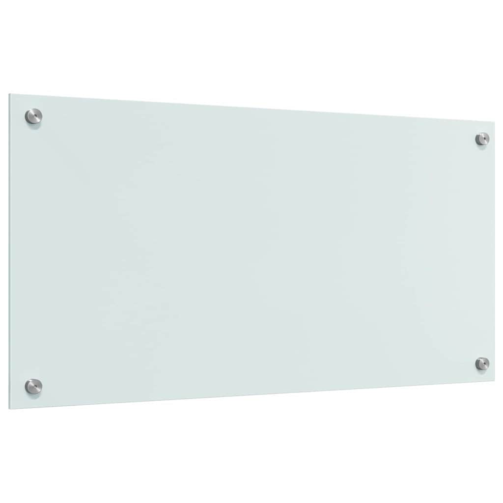 Kitchen Backsplash 2 pcs White 80 x 40 cm Tempered Glass