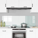 Kitchen Backsplash 2 pcs White 80 x 50 cm Tempered Glass