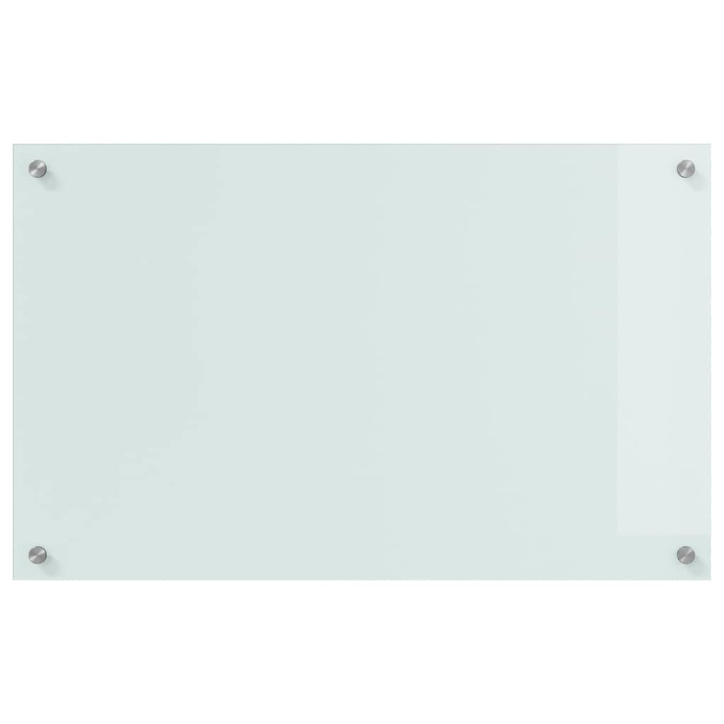 Kitchen Backsplash 2 pcs White 80 x 50 cm Tempered Glass