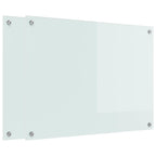 Kitchen Backsplash 2 pcs White 80 x 60 cm Tempered Glass