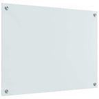 Kitchen Backsplash 2 pcs White 80 x 60 cm Tempered Glass