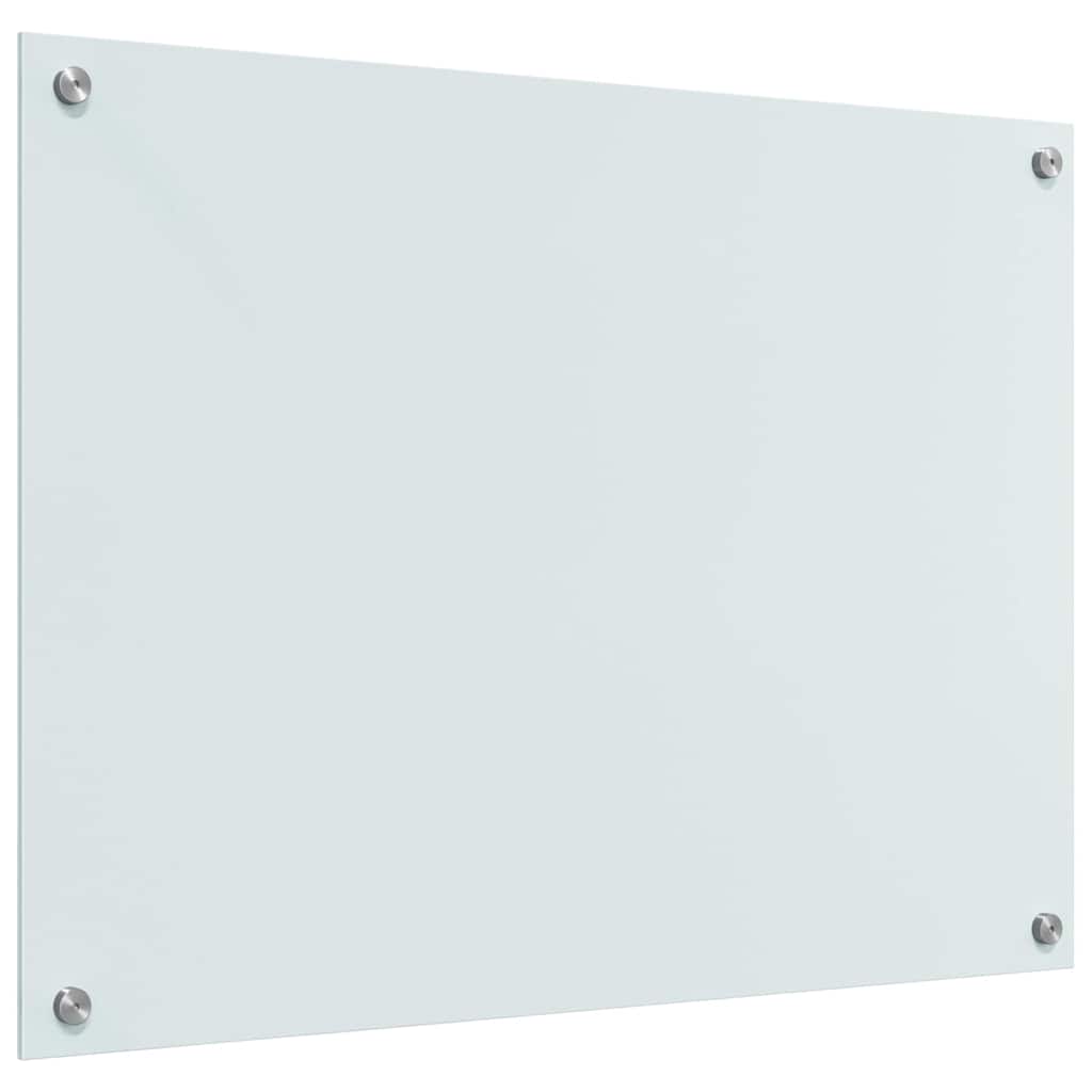 Kitchen Backsplash 2 pcs White 80 x 60 cm Tempered Glass