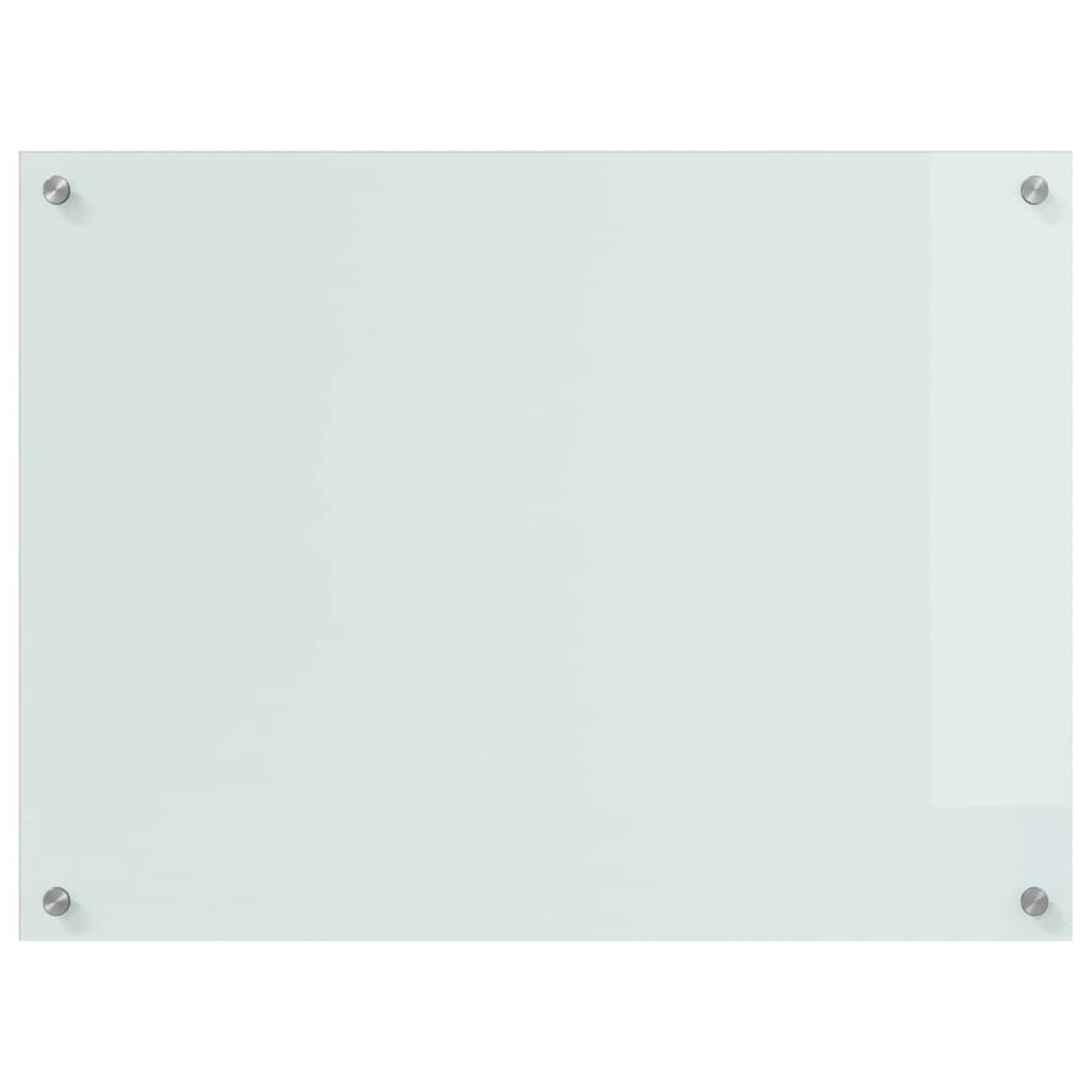 Kitchen Backsplash 2 pcs White 80 x 60 cm Tempered Glass