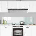 Kitchen Backsplash 2 pcs White 90 x 40 cm Tempered Glass