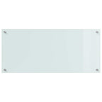 Kitchen Backsplash 2 pcs White 90 x 40 cm Tempered Glass