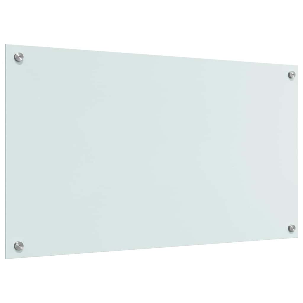 Kitchen Backsplash 2 pcs White 90 x 50 cm Tempered Glass