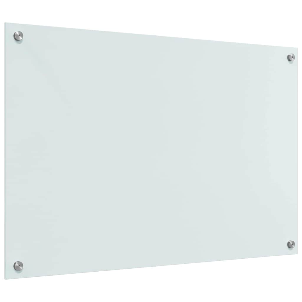 Kitchen Backsplash 2 pcs White 90 x 60 cm Tempered Glass