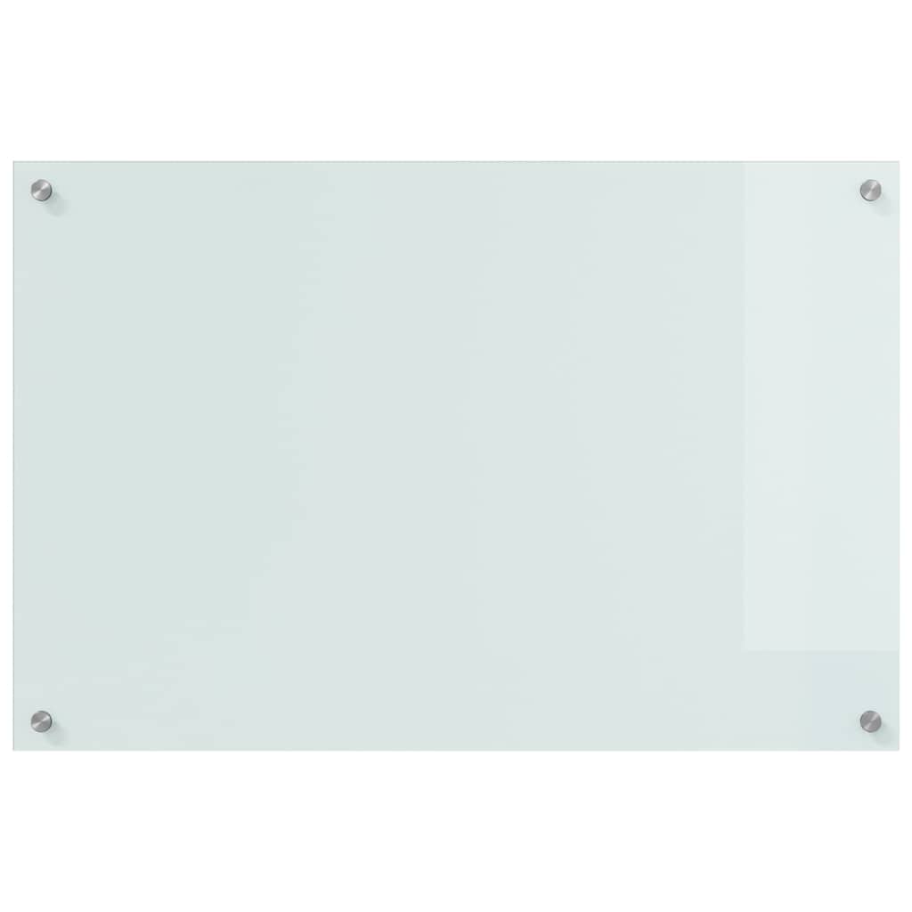 Kitchen Backsplash 2 pcs White 90 x 60 cm Tempered Glass