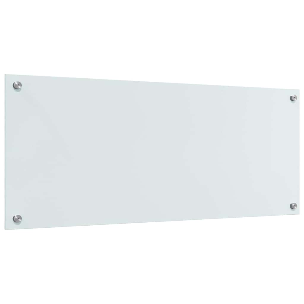 Kitchen Backsplash 2 pcs White 100 x 40 cm Tempered Glass
