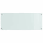 Kitchen Backsplash 2 pcs White 100 x 40 cm Tempered Glass