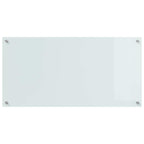 Kitchen Backsplash 2 pcs White 100 x 50 cm Tempered Glass