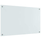 Kitchen Backsplash 2 pcs White 100 x 60 cm Tempered Glass