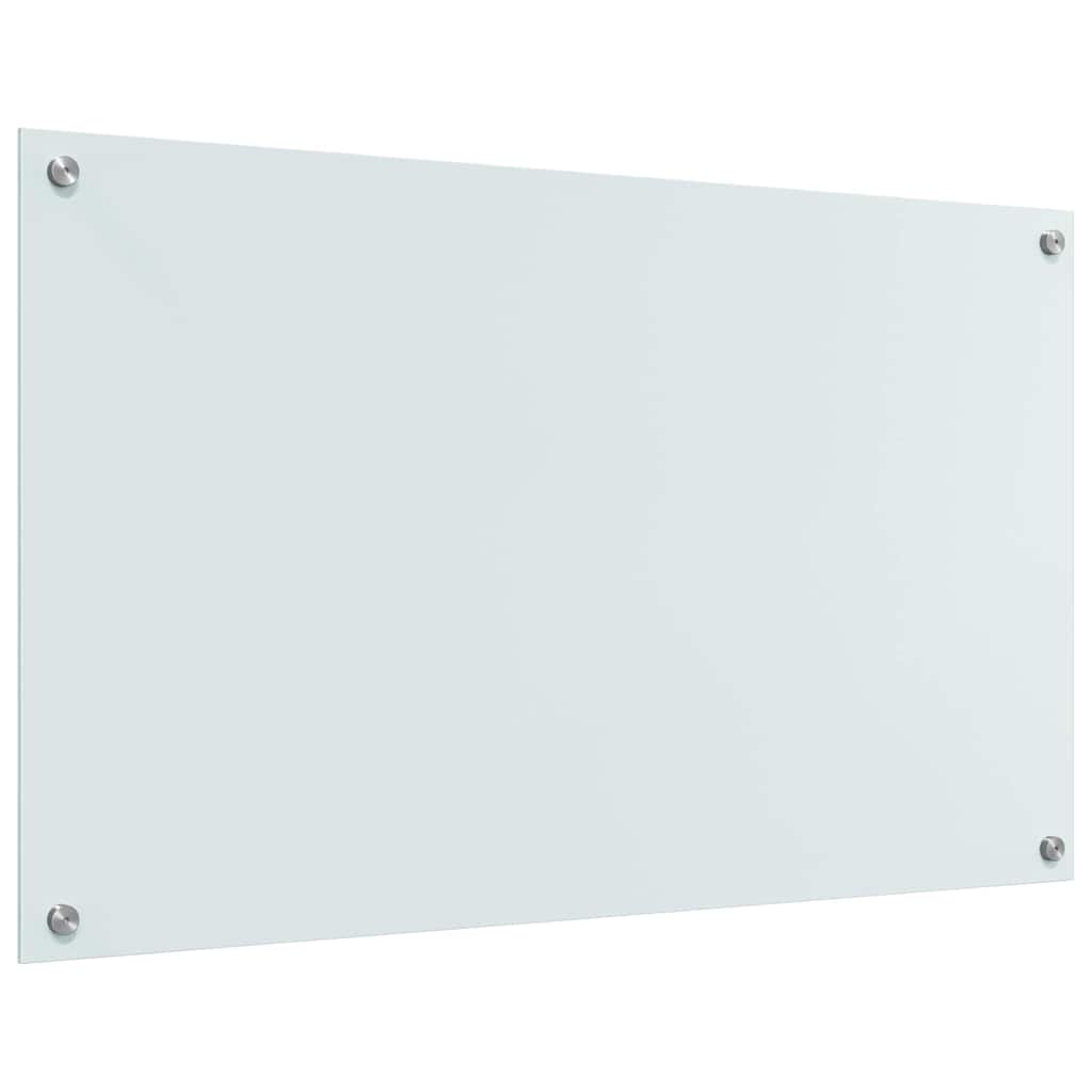 Kitchen Backsplash 2 pcs White 100 x 60 cm Tempered Glass