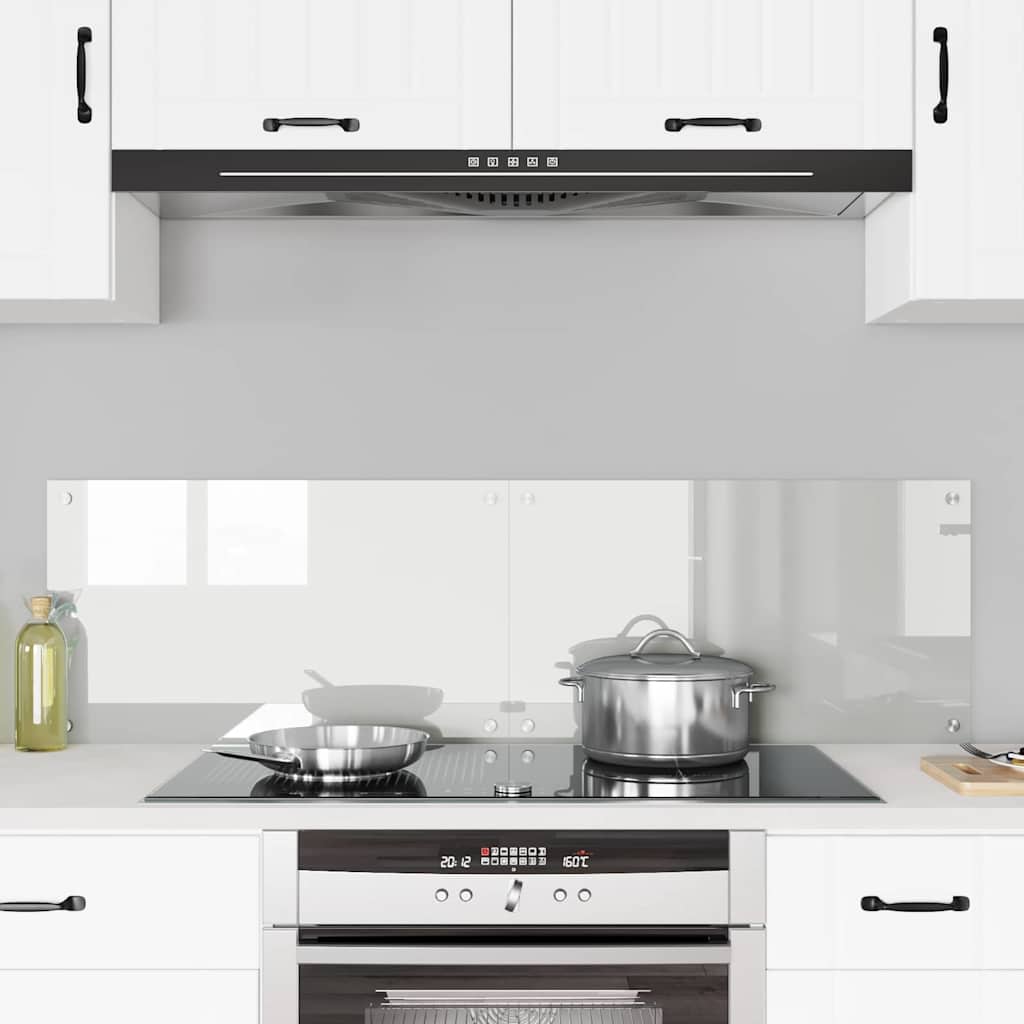 Kitchen Backsplash 2 pcs Transparent 70 x 40 cm Tempered Glass