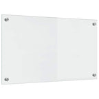 Kitchen Backsplash 2 pcs Transparent 70 x 40 cm Tempered Glass